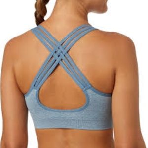 reebok women's seamless front interest sports bra